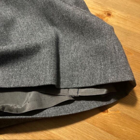 Pendleton Womens Gray 100% Virgin Wool Lined Skirt With Pockets Sz LG/XL - Picture 6 of 11